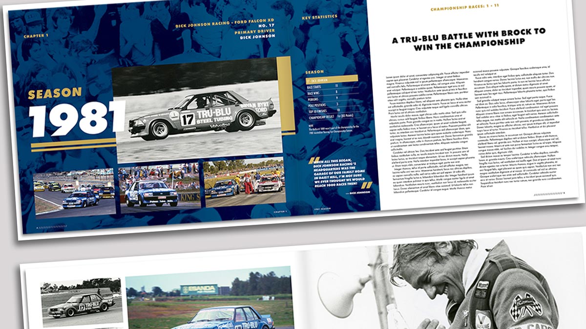 Pre Order New Book Celebrates Dick Johnson Racings 1000 Race Milestone V8 Sleuth